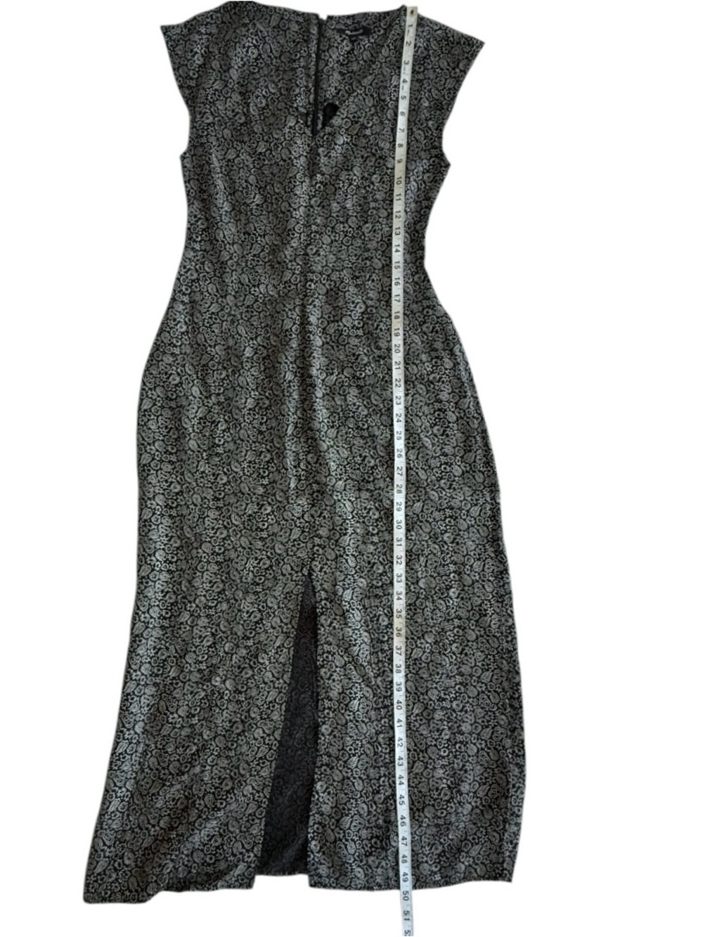 Madewell Floral Midi Dress Sz 2 Cupro Blend V Neck Resort Vacation Coastal Chic - Picture 11 of 12